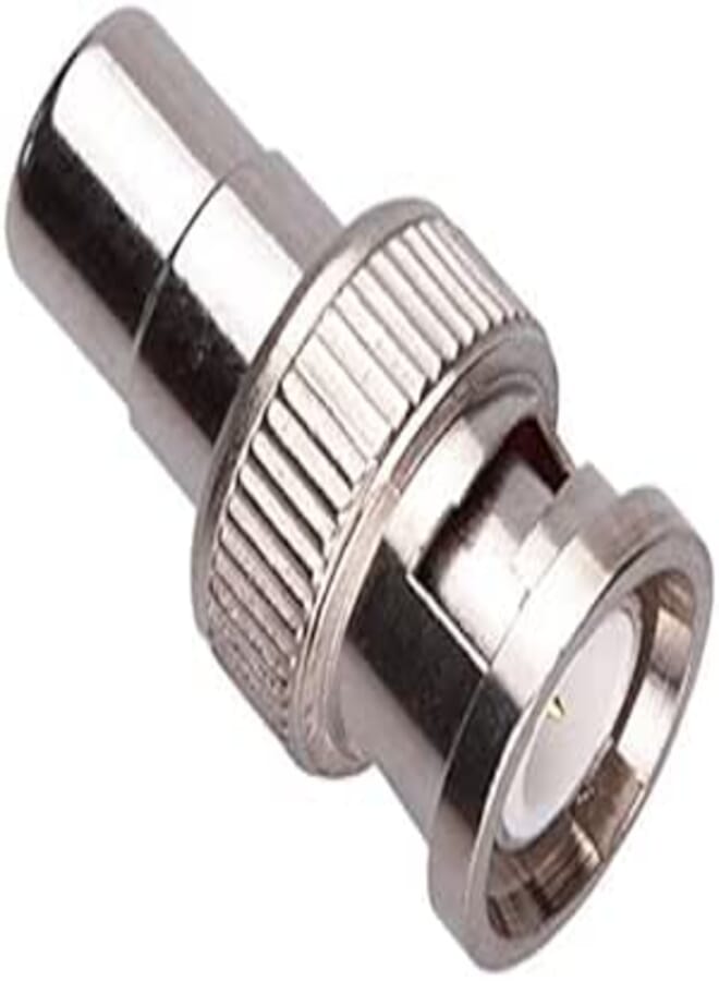 BNC Male to RCA Female Phono Adapter CCTV Power Coax Coaxial Coupler Connector Plug Adaptor Compatible with CCTV Security Camera/Surveillance Systems DVRs Cameras Switchers TV Cable | Nickel Plated